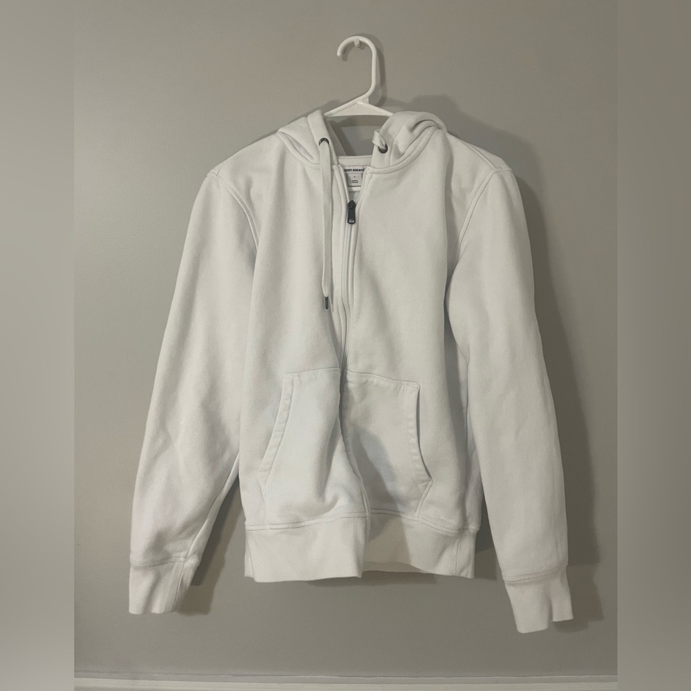 White Amazon Essentials Hoodie